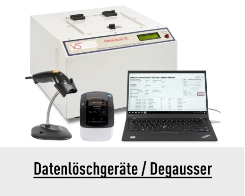 Datenlöschen durch Entmagnetisieren- Degausser