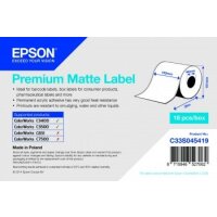 Premium Matte Label Continuous Roll, 102&nbsp;mm x 35&nbsp;m