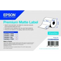 Premium Matte Label - Die-cut Roll: 76mm x 51mm, 650 labels