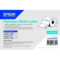Premium Matte Label - Die-cut Roll: 76mm x 127mm, 265 labels