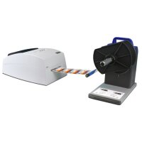 DTM Bundle of LX500e Color Label Printer + DTM RW-4 Label Rewinder/Unwinder