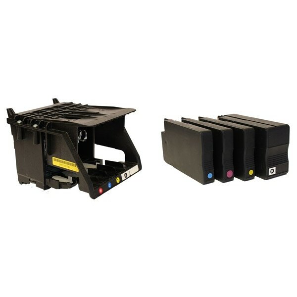LX1000e/LX2000e replacement printhead KIT includes one starter ink set of CMYK inks