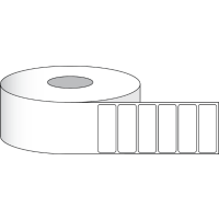 Etikettenrolle -  Paper High Gloss (HG) - Größe 102 x 38 mm (4" x 1.5" ) - 1300 Etiketten - Etikettenrolle 51mm (2") Kern  /  127mm (5") Außen