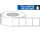 Etikettenrolle - DTM Poly White Matte (PWM) - Größe 76 x 51 mm - Kern 51 mm