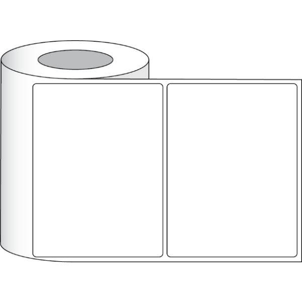 Etikettenrolle - DTM Paper High Gloss (HG) - Größe 203 x 152 mm - Kern 76 mm