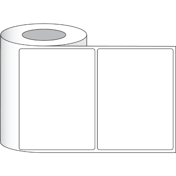 Etikettenrolle -  Paper High Gloss (HG) - Größe 203 x 152 mm (8" x 6" ) - 425 Etiketten - Etikettenrolle 76mm (3") Kern  /  152mm (6") Außen