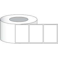 Etikettenrolle -  Paper Semi Gloss (SG) - Größe 102 x 76 mm (4" x 3" ) - 850 Etiketten - Etikettenrolle 76mm (3") Kern  /  152mm (6") Außen