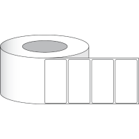 Etikettenrolle -  Paper High Gloss (HG) - Größe 102 x 51 mm (4" x 2" ) - 1250 Etiketten - Etikettenrolle 76mm (3") Kern  /  152mm (6") Außen