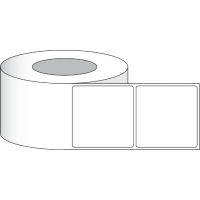 Etikettenrolle -  Paper High Gloss (HG) - Größe 76 x 76 mm (3" x 3" ) - 850 Etiketten - Etikettenrolle 76mm (3") Kern  /  152mm (6") Außen