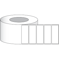 Etikettenrolle -  Paper High Gloss (HG) - Gr&ouml;&szlig;e 102 x 38 mm (4&quot; x 1.5&quot; ) - 1600 Etiketten - Etikettenrolle 76mm (3&quot;) Kern  /  152mm (6&quot;) Au&szlig;en