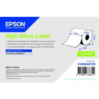 High Gloss Label - Continuous Roll: 203mm x 58m