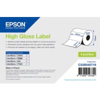 High Gloss Label - Die-cut Roll: 102mm x 76mm, 1570 labels