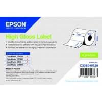High Gloss Label - Die-cut Roll: 76mm x 51mm, 2310 labels