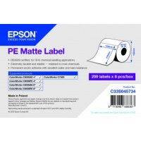PE Matte Label - Die-Cut Roll: 105mm x 210mm, 259 labels