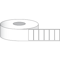Etikettenrolle -  Paper High Gloss (HG) - Größe 51 x 25 mm (2" x 1" ) - 2300 Etiketten - Etikettenrolle 76mm (3") Kern  /  152mm (6") Außen