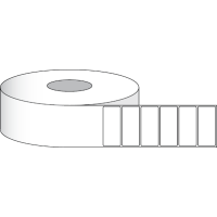 Etikettenrolle -  Paper Matte (M) - Größe 76 x 25 mm (3" x 1" ) - 2375 Etiketten - Etikettenrolle 76mm (3") Kern  /  152mm (6") Außen