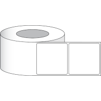 Etikettenrolle -  Paper Matte (M) - Größe 102 x 102 mm (4" x 4" ) - 625 Etiketten - Etikettenrolle 76mm (3") Kern  /  152mm (6") Außen