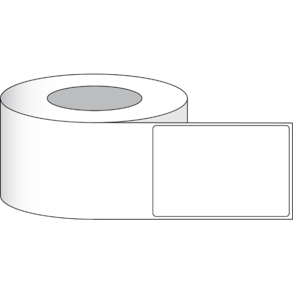 Etikettenrolle -  Paper Matte Nature (MN) - Größe 102 x 152 mm  (4" x 6") - 425 Etiketten - Etikettenrolle 76mm (3") Kern  /  152mm (6") Außen