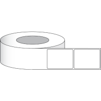 Etikettenrolle -  Poly White Matte Eco (PWME) - Gr&ouml;&szlig;e 76 x 38 mm (3&quot; x 1.5&quot; ) - 1575 Etiketten - Etikettenrolle 76mm (3&quot;) Kern  /  152mm (6&quot;) Au&szlig;en