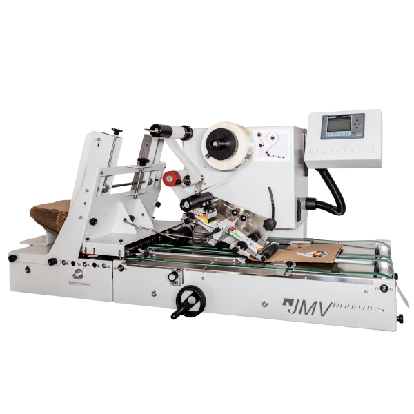 LAB510 Etikettiermaschine mit integriertem Separator-Einzug (Hopper) hochflexibel