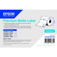 Premium Matte Label - Die-cut Roll: 76mm x 51mm, 2310 labels