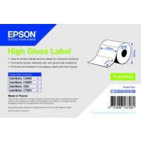 High Gloss Label - Die-cut Roll: 102mm x 51mm, 610 labels