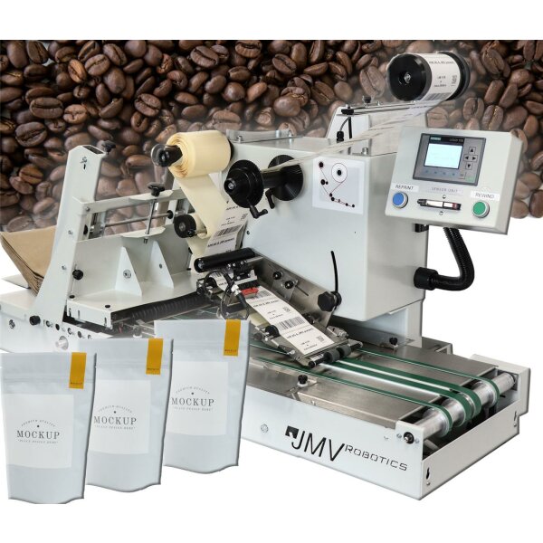 LAB510COF Etikettiermaschine f&uuml;r Kaffeebeutel und Teet&uuml;ten