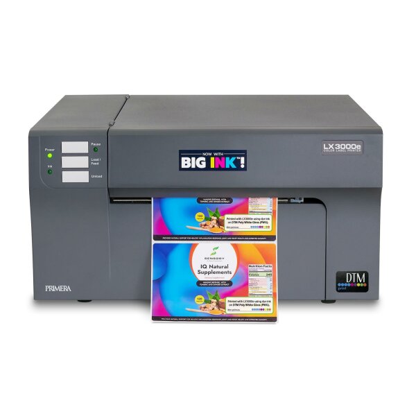 DTM Primera LX3000e Farbetikettendrucker mit DYE Tinte