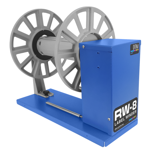 DTM RW-8 Label Rewinder/Unwinder für Rollenbreite bis zu 220 mm (8,66") und 250 mm (10’’) Durchmesser