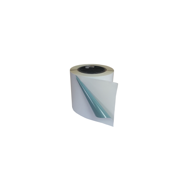LX610 cutting Etikettenrolle - Grass Paper Eco (GPE) - Gr&ouml;&szlig;e 122 mm  (4,80&quot;) Tr&auml;gerfolie 125 mm - 47 m Rollenl&auml;nge - Etikettenrolle 76mm (3&quot;) Kern  /  152mm (6&quot;) Au&szlig;en - festsitzender Kern f&uuml;r Cutting-Funktion