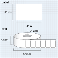 Etikettenrolle - Structure Paper Matte (SPM) -...