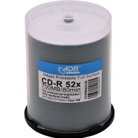 CD-Rohlinge ADR Media bedruckbar InkJet weiß...