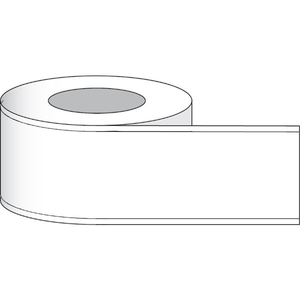 Etikettenrolle - DTM DryToner Poly White Matte (RPWM) - Größe 126 mm  (4,96") - 135 m Etiketten Liner 130 mm  - Etikettenrolle 76mm (3") Kern  /  203mm (8") Außen