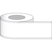 Etikettenrolle - DTM DryToner Poly PET Transparent Gloss (NNPTG) - Gr&ouml;&szlig;e 126 mm  (4,96&quot;) - 135 m Etiketten Liner 130 mm  - Etikettenrolle 76mm (3&quot;) Kern  /  203mm (8&quot;) Au&szlig;en