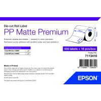 PP Matte Label Premium, Die-cut Roll, 102mm x 51mm, 535...