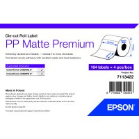 PP Matte Label Premium, Die-cut Roll, 210mm x 297mm, 184...