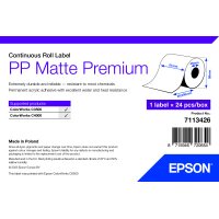 PP Matte Label Premium, Continuous Roll, 51mm x 29m