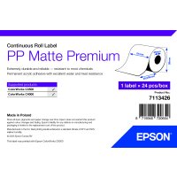 PP Matte Label Premium, Continuous Roll, 51mm x 29m