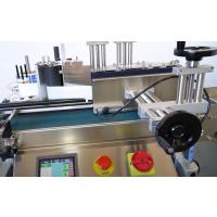 ELF-50 vollautomatische Flaschen Etikettiermaschine - platzsparende Etikettierung von Flaschen, Dosen, Gläser und andere zylindrische Verpackungen