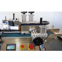 ELF-50 vollautomatische Flaschen Etikettiermaschine - platzsparende Etikettierung von Flaschen, Dosen, Gläser und andere zylindrische Verpackungen