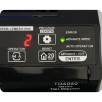 START International TDA060 elektrischer Tischabroller, Bandbreite 5–60 mm, 8 Speicher